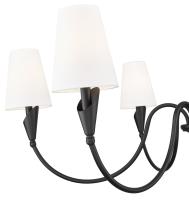Six Light Chandelier by Z-Lite - Claudelle Collection, Matte Black Finish - 4014-46MB