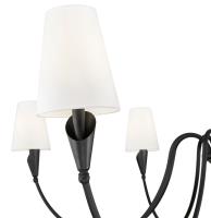Eight Light Chandelier by Z-Lite - Claudelle Collection, Matte Black Finish - 4014-65MB
