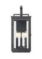 Three Light Outdoor Wall Mount by Z-Lite - Hartwell Collection, Sand Black Finish - 5019M-BK