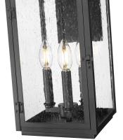 Three Light Outdoor Wall Mount by Z-Lite - Hartwell Collection, Sand Black Finish - 5019M-BK