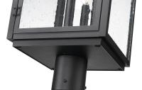 Four Light Outdoor Post Mount by Z-Lite - Hartwell Collection, Sand Black Finish - 5019PHBR-519P-BK