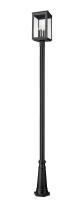 Four Light Outdoor Post Mount by Z-Lite - Hartwell Collection, Sand Black Finish - 5019PHBR-519P-BK
