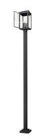 Four Light Outdoor Post Mount by Z-Lite - Hartwell Collection, Sand Black Finish - 5019PHBS-536P-BK