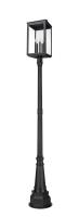 Five Light Outdoor Post Mount by Z-Lite - Hartwell Collection, Sand Black Finish - 5019PHXLR-564P-BK