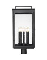 Five Light Outdoor Post Mount by Z-Lite - Hartwell Collection, Sand Black Finish - 5019PHXLR-BK