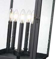 Five Light Outdoor Post Mount by Z-Lite - Hartwell Collection, Sand Black Finish - 5019PHXLR-BK