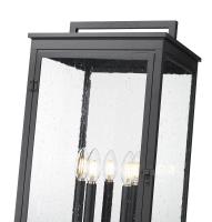 Five Light Outdoor Post Mount by Z-Lite - Hartwell Collection, Sand Black Finish - 5019PHXLS-536P-BK