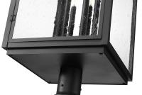 Six Light Outdoor Post Mount by Z-Lite - Hartwell Collection, Sand Black Finish - 5019PHXXLR-5010P-BK