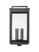 Six Light Outdoor Post Mount by Z-Lite - Hartwell Collection, Sand Black Finish - 5019PHXXLS-BK