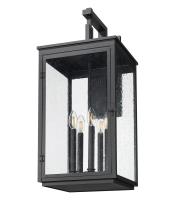 Five Light Outdoor Wall Mount by Z-Lite - Hartwell Collection, Sand Black Finish - 5019XL-BK