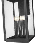 Six Light Outdoor Wall Mount by Z-Lite - Hartwell Collection, Sand Black Finish - 5019XXL-BK