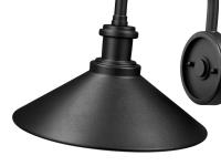 One Light Outdoor Wall Mount by Z-Lite - RLM Collection, Sand Black Finish - 5021M-BK