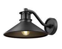 One Light Outdoor Wall Mount by Z-Lite - RLM Collection, Sand Black Finish - 5022M-BK