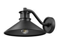 One Light Outdoor Wall Mount by Z-Lite - RLM Collection, Sand Black Finish - 5022M-BK