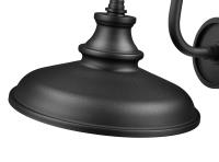 One Light Outdoor Wall Mount by Z-Lite - RLM Collection, Sand Black Finish - 5023M-BK
