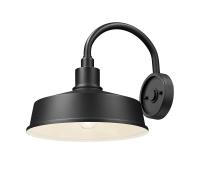 One Light Outdoor Wall Mount by Z-Lite - RLM Collection, Sand Black Finish - 5024M-BK