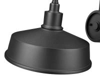 One Light Outdoor Wall Mount by Z-Lite - RLM Collection, Sand Black Finish - 5024M-BK