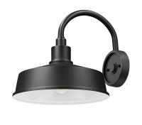 One Light Outdoor Wall Mount by Z-Lite - RLM Collection, Sand Black Finish - 5024M-BK