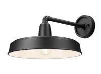 One Light Outdoor Wall Mount by Z-Lite - RLM Collection, Sand Black Finish - 5025B-BK
