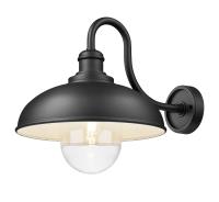 One Light Outdoor Wall Mount by Z-Lite - RLM Collection, Sand Black Finish - 5026B-BK
