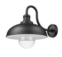 One Light Outdoor Wall Mount by Z-Lite - RLM Collection, Sand Black Finish - 5026B-BK