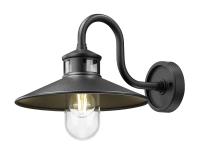 One Light Outdoor Wall Mount by Z-Lite - RLM Collection, Sand Black Finish - 5027M-BK