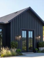 One Light Outdoor Wall Mount by Z-Lite - RLM Collection, Sand Black Finish - 5027M-BK