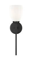 One Light Wall Sconce by Z-Lite - Oren Collection, Matte Black Finish - 7004-1S-MB