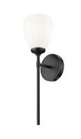 One Light Wall Sconce by Z-Lite - Oren Collection, Matte Black Finish - 7004-1S-MB