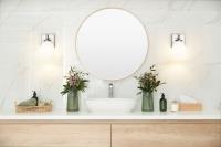 One Light Vanity by Z-Lite - Oren Collection, Brushed Nickel Finish - 7004-1V-BN