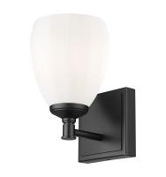 One Light Vanity by Z-Lite - Oren Collection, Matte Black Finish - 7004-1V-MB