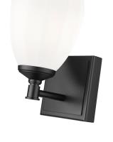 One Light Vanity by Z-Lite - Oren Collection, Matte Black Finish - 7004-1V-MB