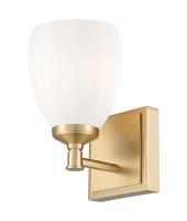One Light Vanity by Z-Lite - Oren Collection, Modern Gold Finish - 7004-1V-MGLD