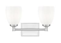 Two Light Vanity by Z-Lite - Oren Collection, Brushed Nickel Finish - 7004-2V-BN