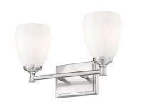 Two Light Vanity by Z-Lite - Oren Collection, Brushed Nickel Finish - 7004-2V-BN