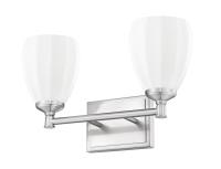 Two Light Vanity by Z-Lite - Oren Collection, Brushed Nickel Finish - 7004-2V-BN