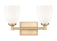 Two Light Vanity by Z-Lite - Oren Collection, Modern Gold Finish - 7004-2V-MGLD