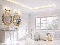 Two Light Vanity by Z-Lite - Oren Collection, Modern Gold Finish - 7004-2V-MGLD
