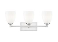 Three Light Vanity by Z-Lite - Oren Collection, Brushed Nickel Finish - 7004-3V-BN