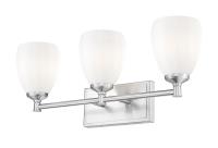 Three Light Vanity by Z-Lite - Oren Collection, Brushed Nickel Finish - 7004-3V-BN