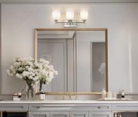 Three Light Vanity by Z-Lite - Oren Collection, Brushed Nickel Finish - 7004-3V-BN