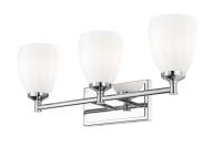 Three Light Vanity by Z-Lite - Oren Collection, Chrome Finish - 7004-3V-CH