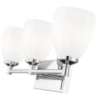 Three Light Vanity by Z-Lite - Oren Collection, Chrome Finish - 7004-3V-CH