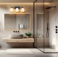 Three Light Vanity by Z-Lite - Oren Collection, Matte Black Finish - 7004-3V-MB