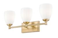 Three Light Vanity by Z-Lite - Oren Collection, Modern Gold Finish - 7004-3V-MGLD