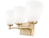 Three Light Vanity by Z-Lite - Oren Collection, Modern Gold Finish - 7004-3V-MGLD