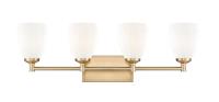 Four Light Vanity by Z-Lite - Oren Collection, Modern Gold Finish - 7004-4V-MGLD