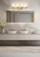 Four Light Vanity by Z-Lite - Oren Collection, Modern Gold Finish - 7004-4V-MGLD
