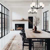 Five Light Chandelier by Z-Lite - Oren Collection, Matte Black Finish - 7004-5MB
