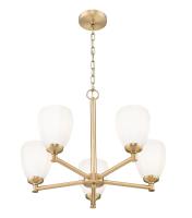 Five Light Chandelier by Z-Lite - Oren Collection, Modern Gold Finish - 7004-5MGLD